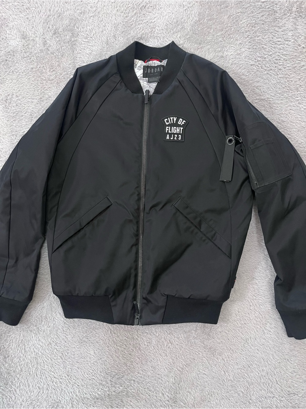 Jordan Black 'City of Flight' AJ23 Bomber Jacket